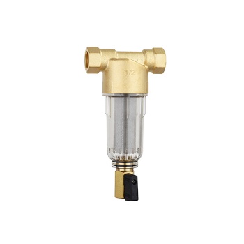 Brass water pre-filtration
