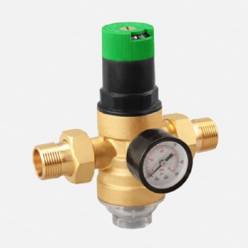 Adjustable Pressure Reducing Valve with Gauge