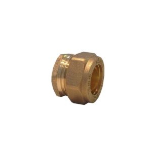 CAP END BRASS 15MM