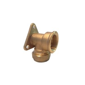 ELBOW BRASS WALLPLATE CXFI 15MMX1/2